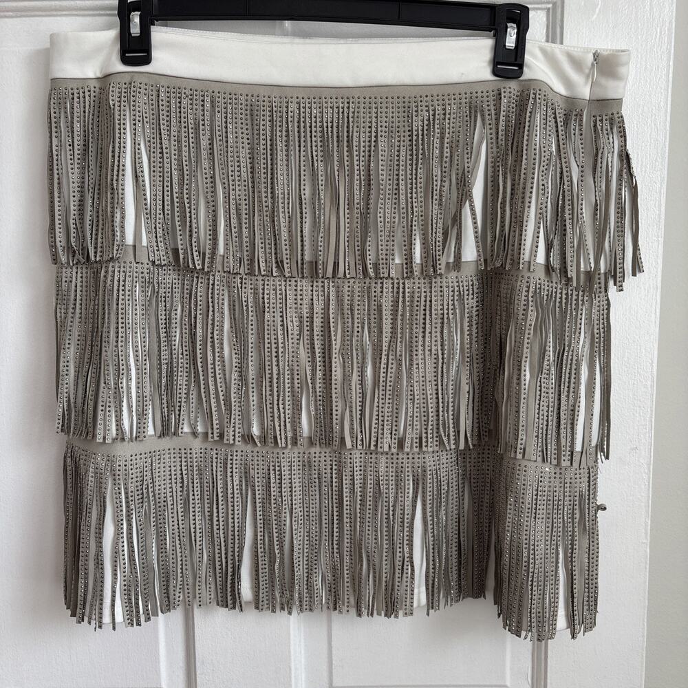 Tiered Fringe Skirt Western Boho Sequin Cowgirl Festival Fearless Bedazzled | 3X